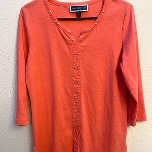 Scott Women's Coral Button Down Shirt